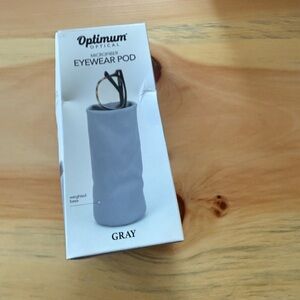 Gray eye glass microfiber holder